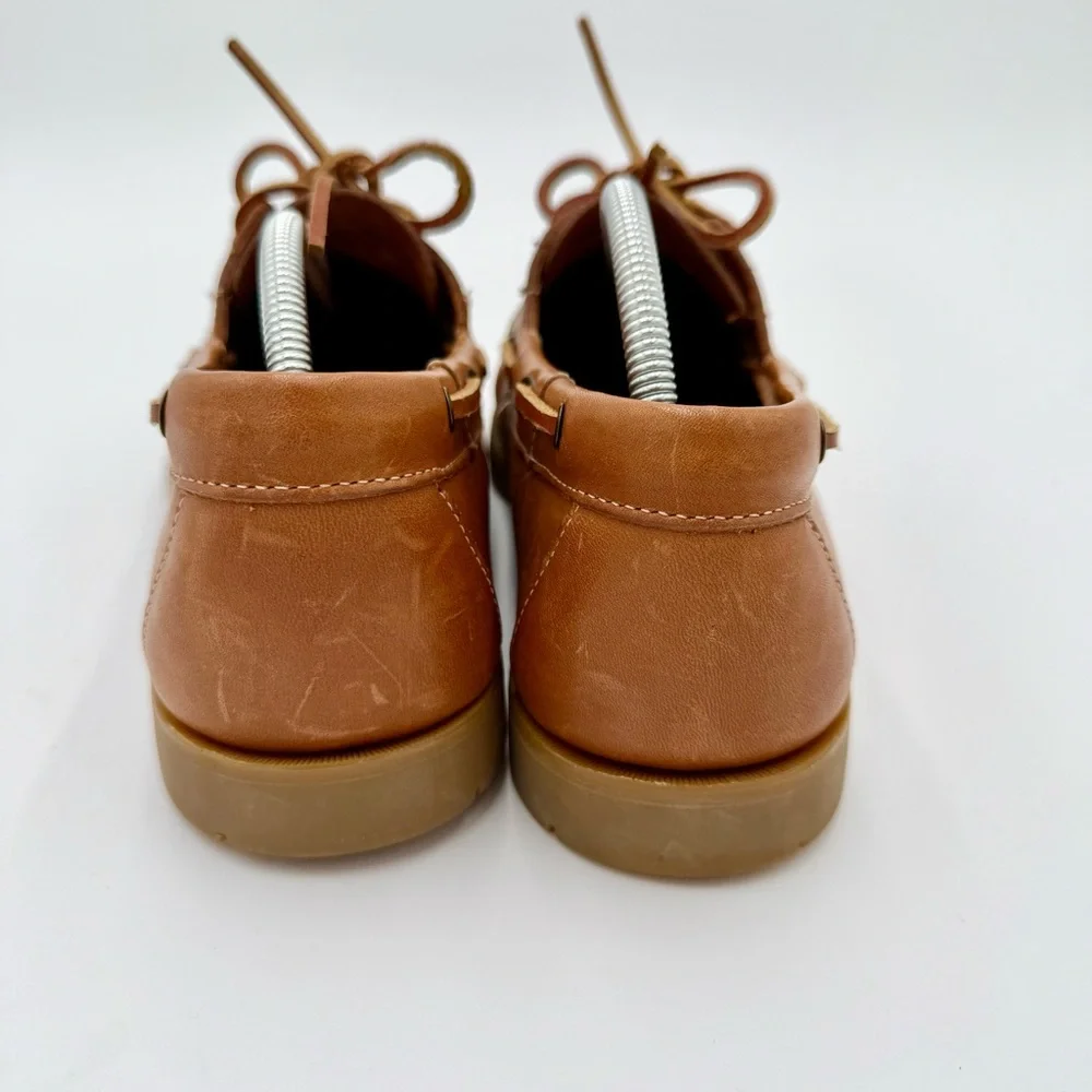 Bass‎ Men's Brown Leather Boat Shoes